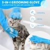 Pecute silicone cat bathing gloves 2-in-1 design pet-1