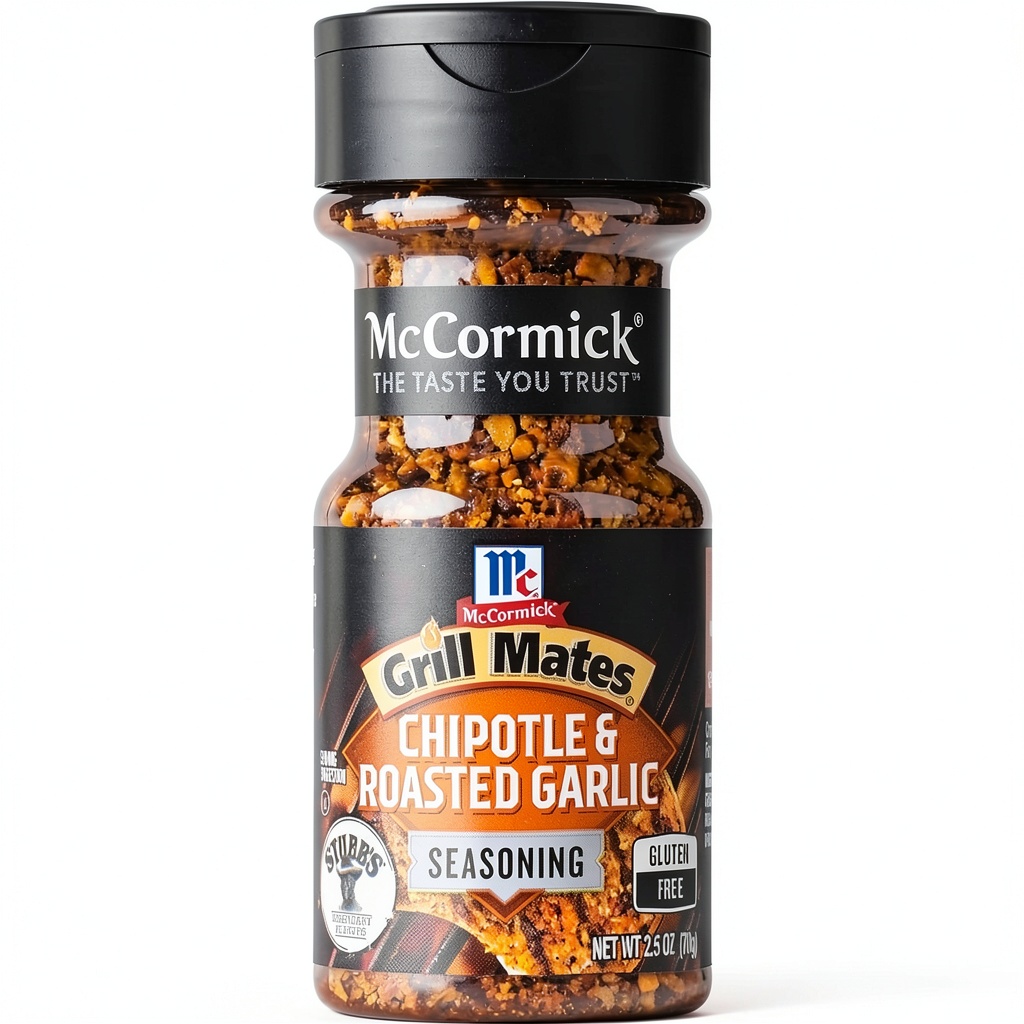 Chipotle Garlic Seasoning sprinkled on grilled chicken