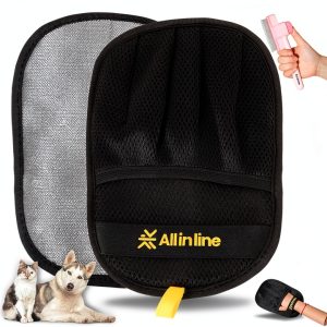 Pet Hair Removal Glove Velvet Grooming Comb Cat Dog Owners-0