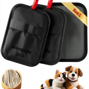Aiwojiujiu Electrostatic Pet Hair Removal Glove Reusable-0