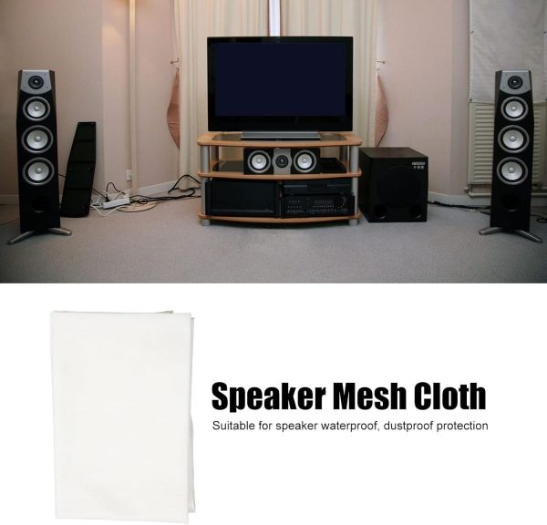 GLOGLOW Speaker Grill Cloth White-1