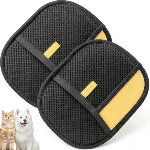 Pet Hair Remover Glove JJpopo Silicone Washable Grooming-0