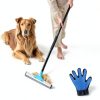 Okköbi Carpet Rake Pet Hair Remover Adjustable Handle Double-0