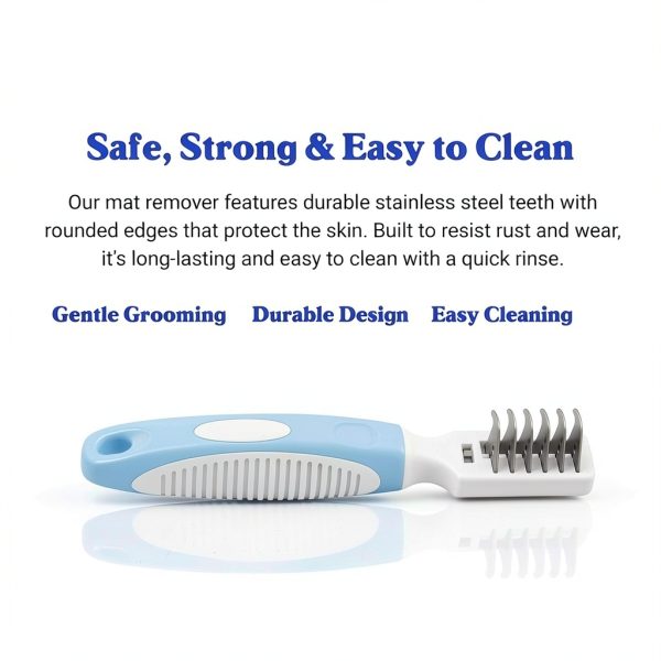 LovinPup Dematting Comb Stainless Steel Teeth Pet Grooming-4