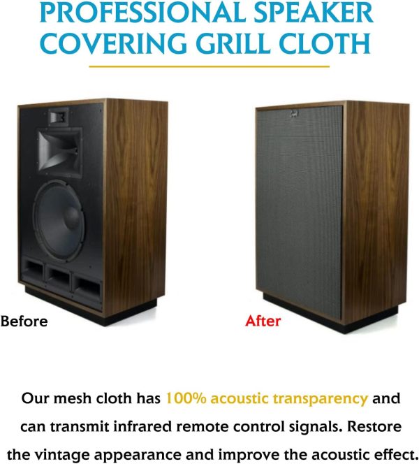 Speaker Grill Cloth Polyester Material 3D Design-5