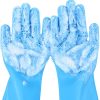 Pecute silicone cat bathing gloves 2-in-1 design pet-0