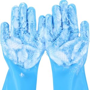 Pecute silicone cat bathing gloves 2-in-1 design pet-0