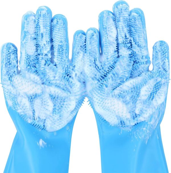 Pecute silicone cat bathing gloves 2-in-1 design pet-0