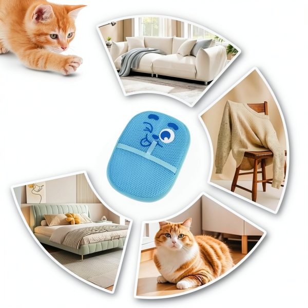 Sibkuy Pet Hair Remover Glove Static Electricity Reusable-5