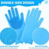 Pecute silicone cat bathing gloves 2-in-1 design pet-2