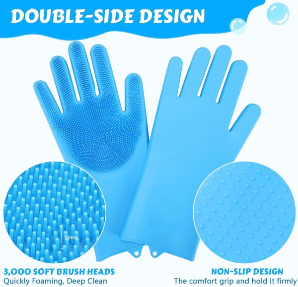 Pecute silicone cat bathing gloves 2-in-1 design pet-2