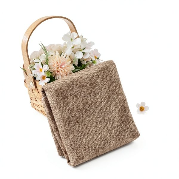 OLYCRAFT Speaker Grill Cloth Beige Linen Cloth Fabric-4