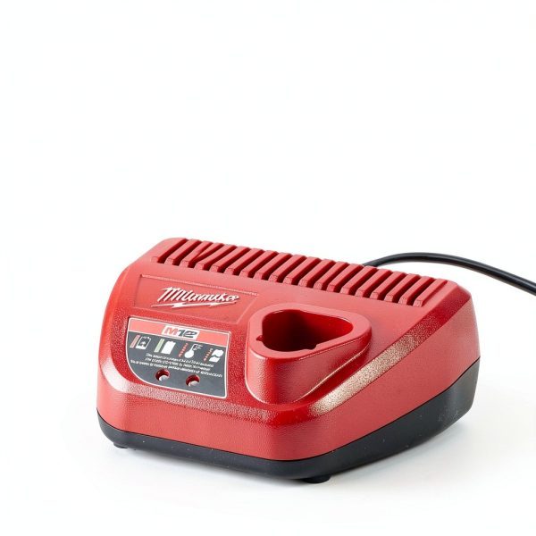 Milwaukee M12 12V Battery Charger with LED Indicator Red 48-59-2401-3
