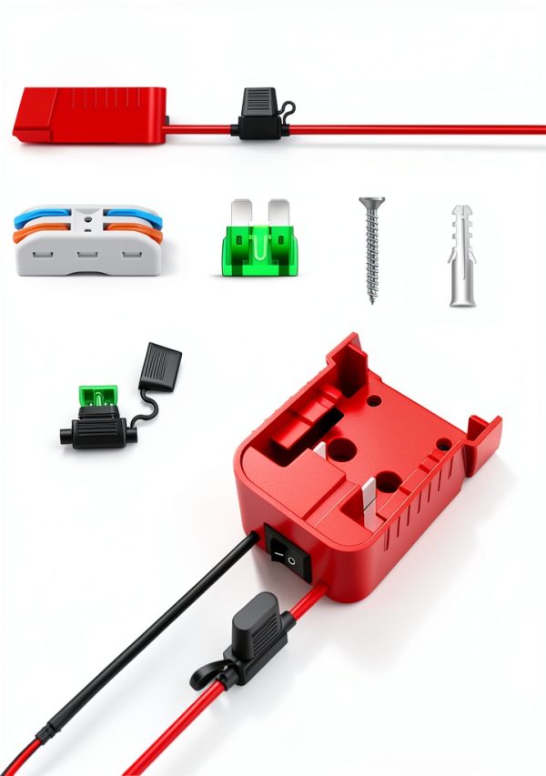 18V Adapter for Milwaukee M18 Battery – 2 Pack Kit with Fuse-6