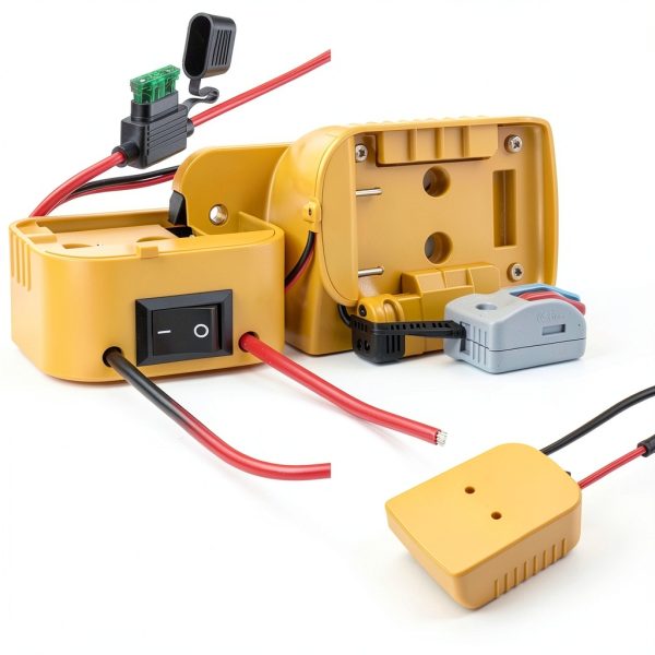 Power Wheel Adapter Kzreect for Dewalt 20V Battery Switch and Fuse-2