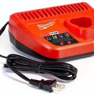 Milwaukee M12 12V Battery Charger with LED Indicator Red 48-59-2401-0