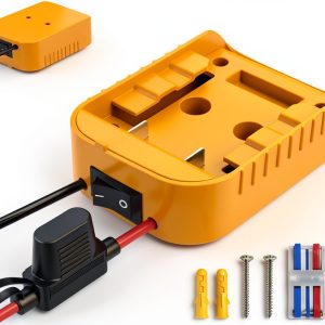 Power Wheel Adapter Kzreect for Dewalt 20V Battery Switch and Fuse-0