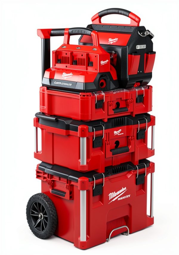Milwaukee M18 Packout Six Bay Rapid Charger - Dual Battery Fast Charge-2