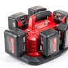 Milwaukee M18 Six Pack Sequential Charger Red 48-59-1806-3