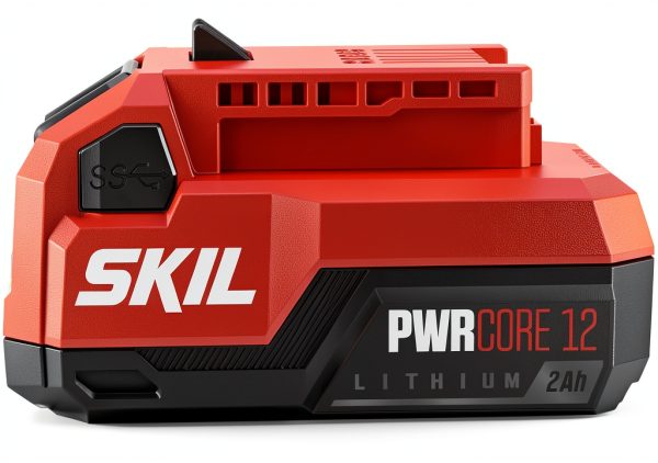 SKIL PWR CORE 12 Kit with 2.0Ah USB-C Battery and 20W PD Charger – Red-3