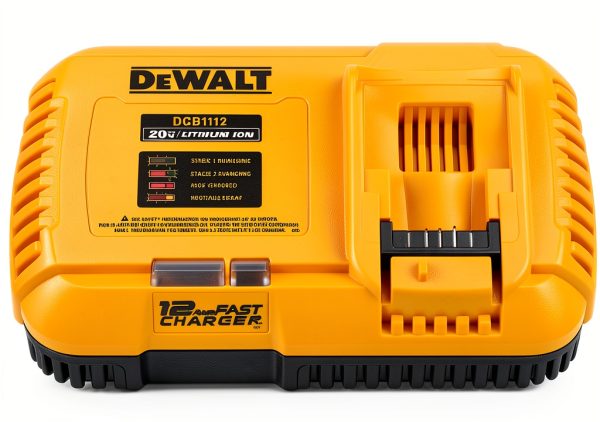 DEWALT Battery Charger 20V Flexvolt Fast Charger DCB1112 Black Yellow-0