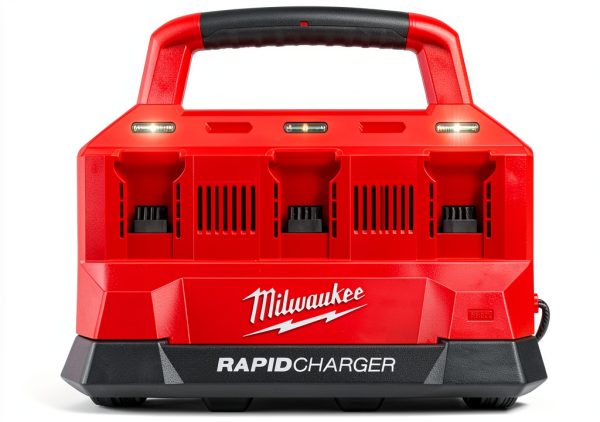 Milwaukee M18 Packout Six Bay Rapid Charger - Dual Battery Fast Charge-0