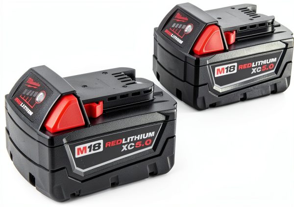 Milwaukee M18 RED 5 Ah Battery Kit - 2 Batteries + 48-59-1812 Charger-2
