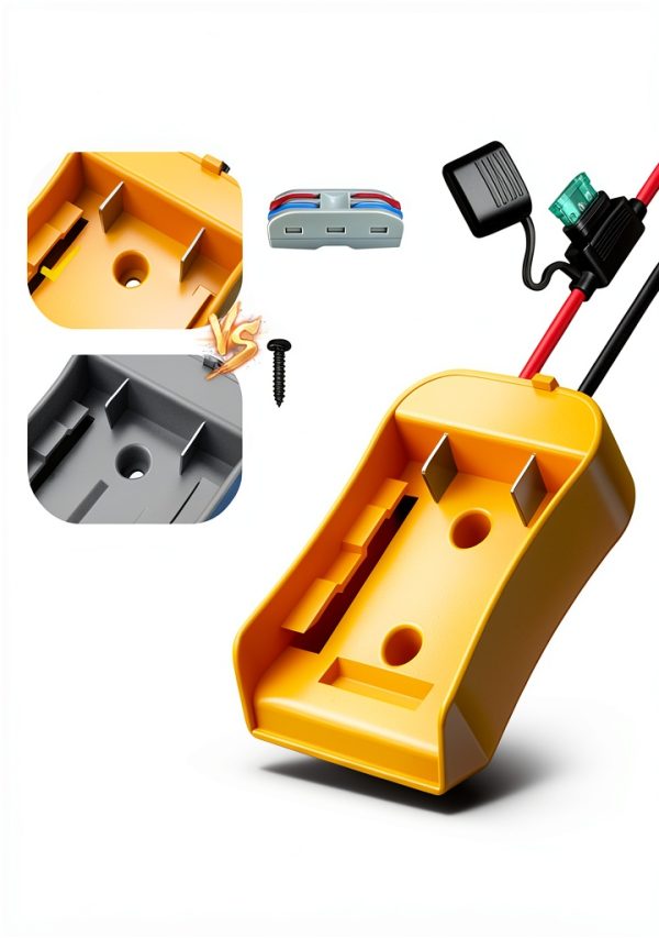 Dewalt 20V Battery Adapter Crivon 2-Pack Yellow Kit for Power Wheels-6