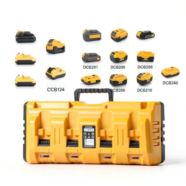 YETOKING DCB104 4-Port Dewalt Battery Charger with USB & Type-C-3