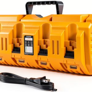 YETOKING DCB104 4-Port Dewalt Battery Charger with USB & Type-C-0